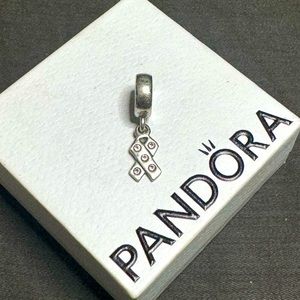 Authentic Pandora Breast Cancer Support Charm with Pink CZ